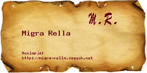 Migra Rella névjegykártya